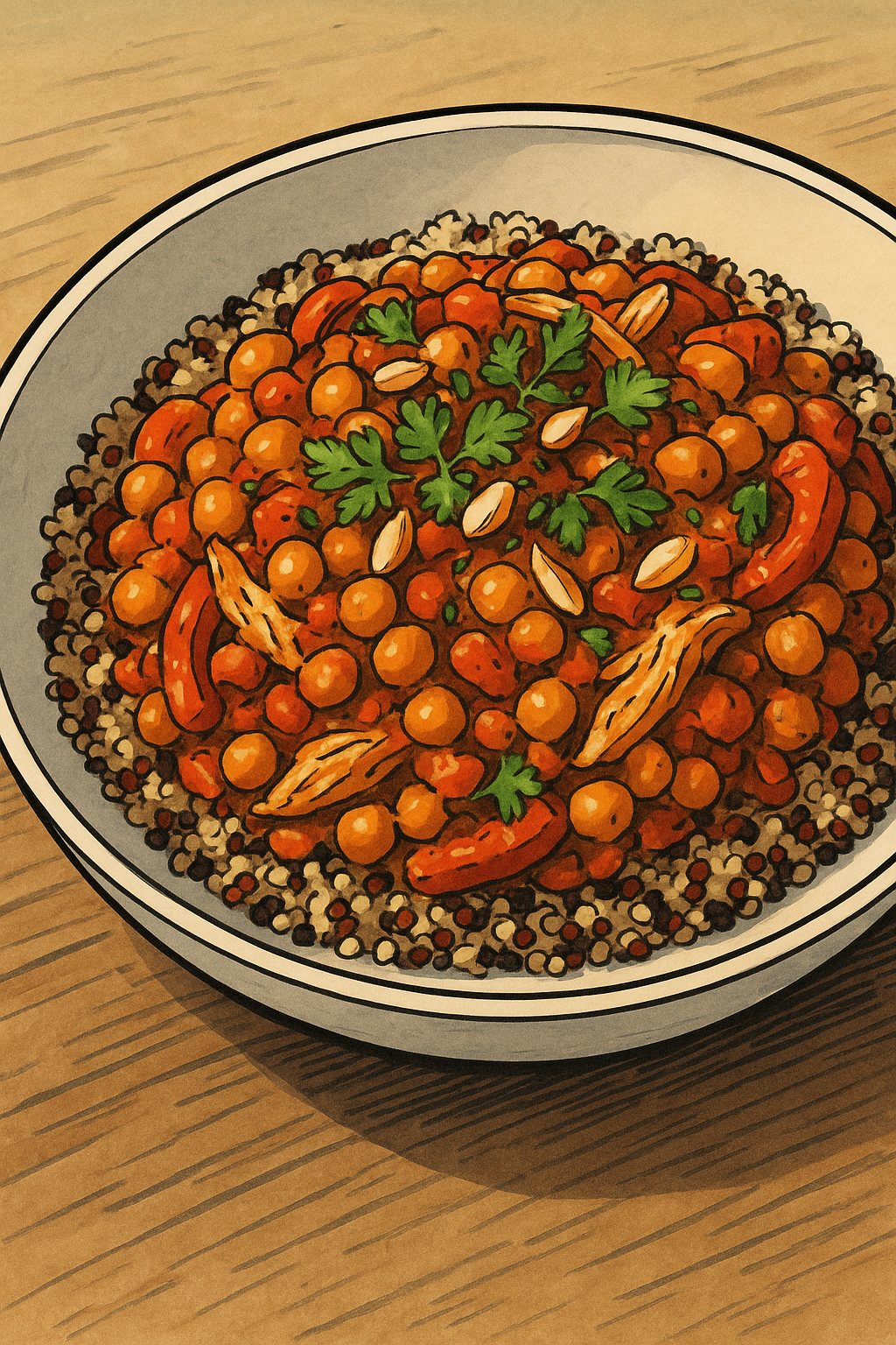 Spiced Chickpea & Chicken Tagine